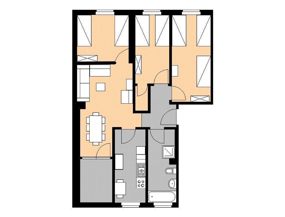 M M Central Apartments Gruppen, Handwerker Und Monteure Budget Berlim Exterior foto